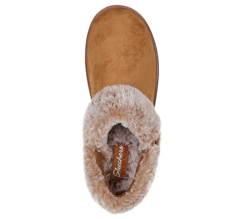 Skechers Women's Cozy Campfire-Fresh Toast Slipper, Chestnut, 10