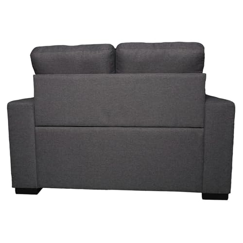 Sofá de 2 plazas para salón acogedor modelo Nemo de diseño gris 7