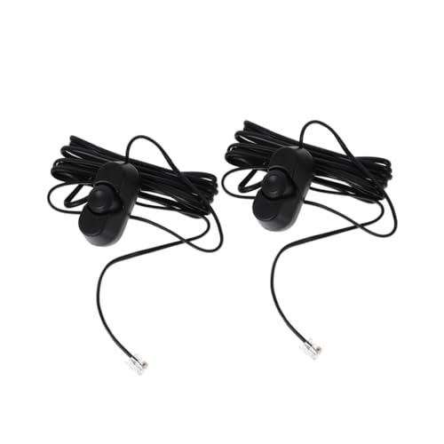 Ciieeo 2 Pièces Régulateur De L'amplificateur Automobile Réglage du Volume du Caisson De Basses Pièce D'amplificateur De Puissance Accordeur De Caisson De Basses PVC Black