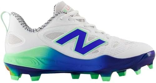 New Balance Women's Velov4 Molded Fastpitch Softball Cleats White/Navy Medium 6.5 - Image 2