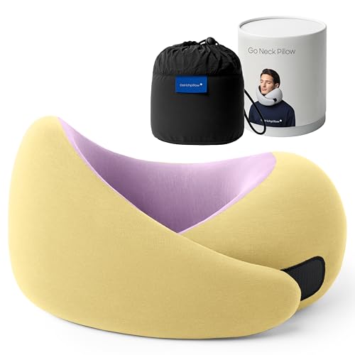 Image of Ostrichpillow Go Neck Pillow, Travel Pillows for Airplanes, Premium Memory Foam Travel Pillow, 360º Ergonomic Design, Asymmetrical Sides, Travel Bag Included, Washable Modal Cover