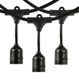 AHUJA INTERNATIONAL Outdoor Patio 10 Meter 20 Holder Hanging Lights for Backyard, Garden, Balcony, Terrace & Café Decor E27 Bulb Holders Waterproof Festoon Light, Bulbs Not Included (Pack of 1)-image-41