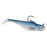 Berkley PowerBait – Appât de pêche pré-monté Swim Shad, Hareng Blueback HD, 8 cm, Parfum et saveur irrésistibles, Profil réaliste, prêt à pêcher, idéal pour Bar, doré Jaune, brochet et Plus Encore
