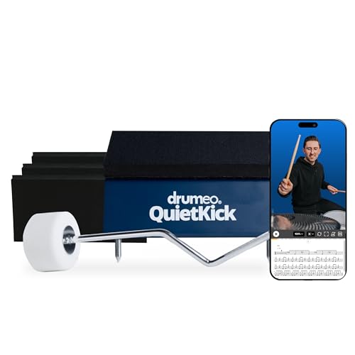 Drumeo QuietKick pad de grosse caisse silencieux pour s'entraîner en appartement sans bruit