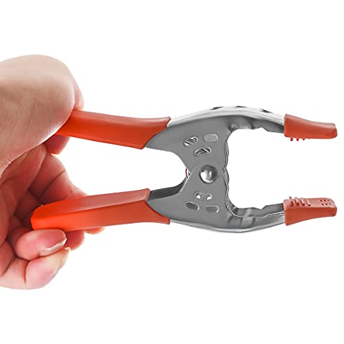 Image of Lot of 12 - 6 inch inch Clamp Large Heavy Duty Spring Metal - 2.5 inch Jaw opening