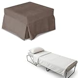 Kaysa Pouf Letto Pieghevole Reverso Materasso Waterfoam 11cm Ortopedico...