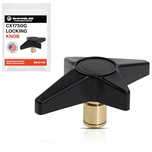 Swimabels Replacement for Hayward CX1750G Locking Knob – Fits C1750 Star Clear Plus Cartridge Pool Filter – Durable Square Knob for 175 Sq. Ft Hayward Filter – Easy Installation, Wear-Resistant Design