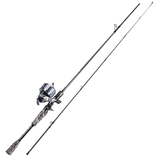 Combo de carrete y caña de pescar Spincast listo para usar 2