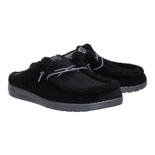 HEYDUDE Wally Slip Sherpa Black Size 15, Mens Shoes, Slip-on Mules, Comfortable & Light-Weight2