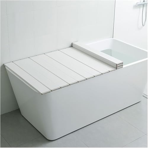 Genérico Cubierta de bañera Bandeja de baño Plegable Cubierta de baño Bandeja de baño de PVC, Bandeja de bañera para el hogar, SPA de baño(150x80x0.65cm)