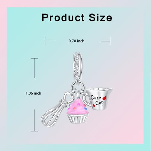 Image of LUXILLA Love You Best Friend Grandma Wife Heart Charm 925 Sterling Silver Charms Fit for Bracelets Necklace Jewelry Gift for Women