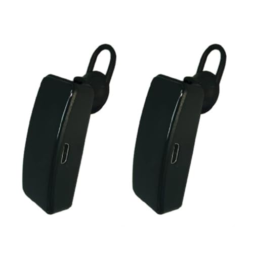 yasoe Auriculares Walkie Talkie Mini Walkie Talkie para Colgar en la Oreja Walkie Talkie Portátil Auriculares Bluetooth para Bar Hotel Radio A