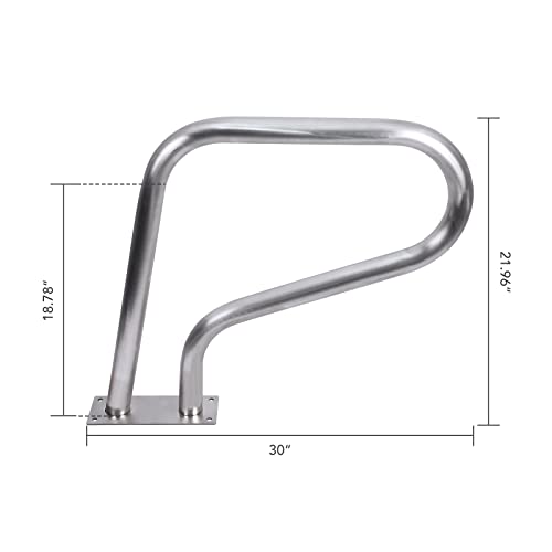 Baranda para piscina de acero inoxidable 30x22 pulgadas miniatura 2