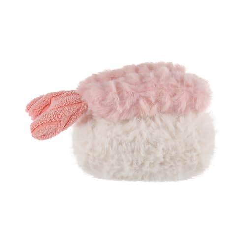 Apricot Lamb Garnelen Sushi Lebensmittel Plüschtiere für Kinder, weiche niedliche Kuscheltier für Baby Mädchen und Jungen, Flauschige Shrimp Sushi Rosa 8 cm