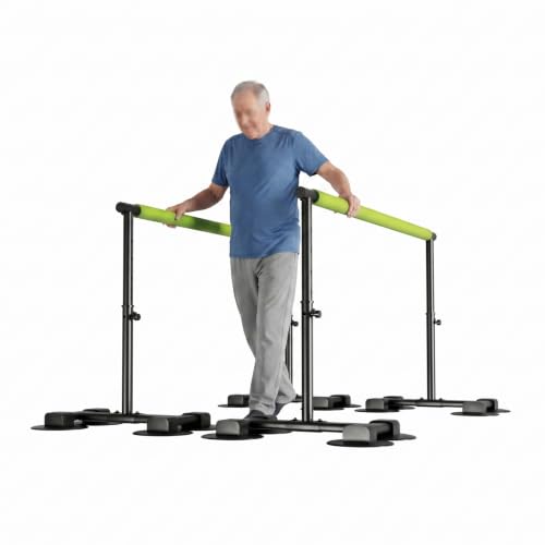 HUDABAIDI Parallel Bars for Physical Therapy, 6.57Ft, Height Adjustable