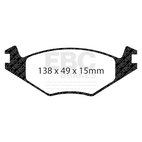 Image of EBC Brakes Redstuff 3000 Series Sport Brake Pad Set DP3517C to Fit VOLKSWAGEN