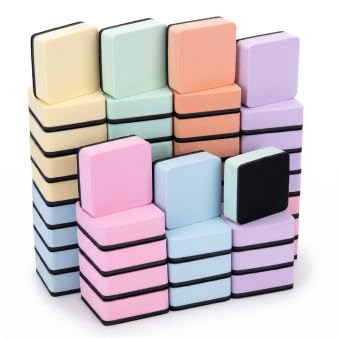 OWLKELA 48 pcs Dry Erase Erasers, with Magnetic