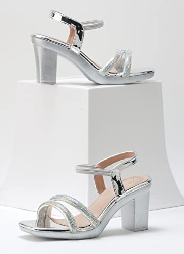 Image of JM LOOKS Block Heel Stylish Fashionable Comfertable Sandals