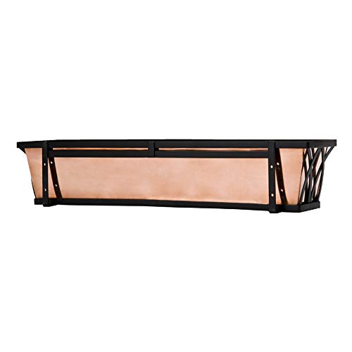 72 Inch Arch Decora Window Box with Real Copper Liner