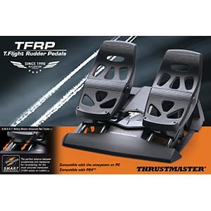TFRP T. Flight Rudder Pedals - Controllo preciso del timone con tecnologia S.M.A.R.T per PC, PlayStation e Xbox - Controller - Immagine 3