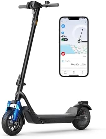 NIU Electric Scooter for Adult - KQi 1PRO 100 200 Series E Scooter w/Suspension, 500-700W Peak Power, 14-33 Max Miles, Top 15-20 MPH, Portable Commuting Escooter, Folding Handlebars(Only 100F & 200F)