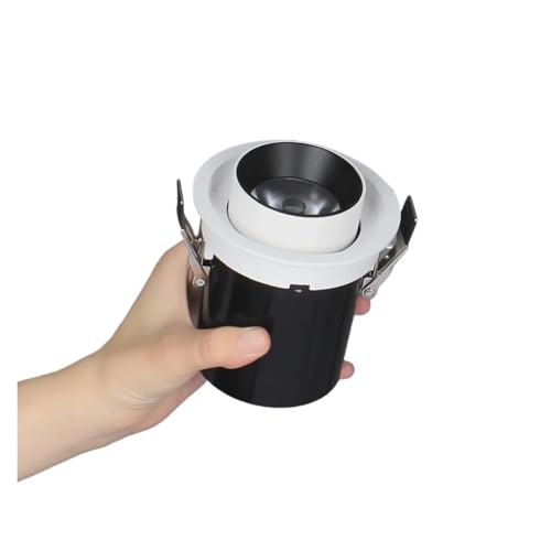 Foco empotrable COB de diseño extensible y giratorio con luz cálida de 9W 2