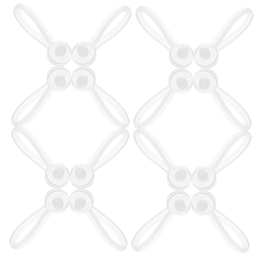 ARTIBETTER 100pcs Tag Buckle Lanyard Long Uv Label Hanging Reusable Rope Tag Labels Hanging Rope Craft Showing Fastener White Plastic