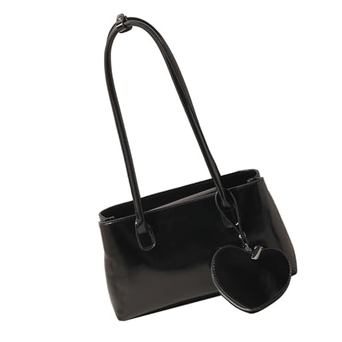 Sac à bandoulière femme cuir synthétique noir fermeture éclair