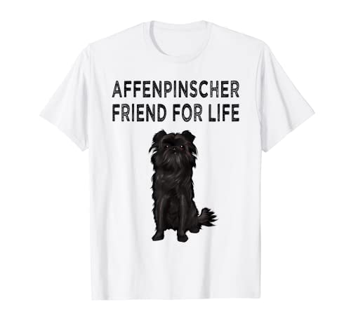 Affenpinscher Amigo por la vida Amistad de perro Camiseta