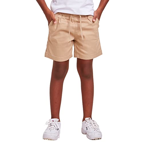 Bermuda Jogger Infantil Juvenil Sarja Color Cós Elastico (Bege, 10)