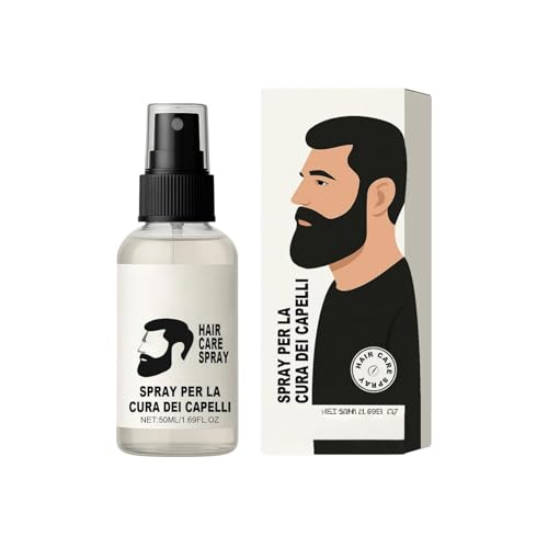 Spray capilar para hombre – 50 ml / 1.69 fl oz | Acondicionador y producto para peinar sin alcohol | Acondicionador ligero para brillo, control del frizz y suavidad (1 PC)