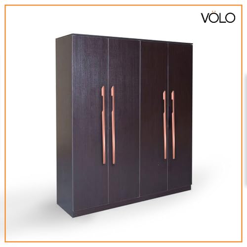 Image of VOLO Aluminium Wardrobe Handle - Elegant Pull Handle for Wardrobe Doors, Cabinet Doors, and Drawers in Kitchen, Office, and Bedroom (Pack of 2 Pieces) (SAC-40 Rose Gold 24 Inch (600mm))