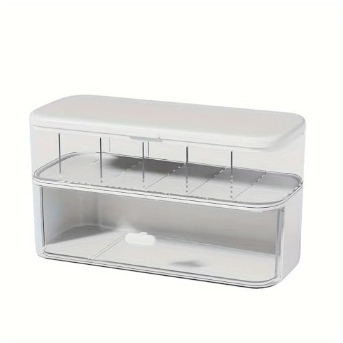 Gestion des fils pour chargeur cordon et rangement câbles bureau en boîte double couche