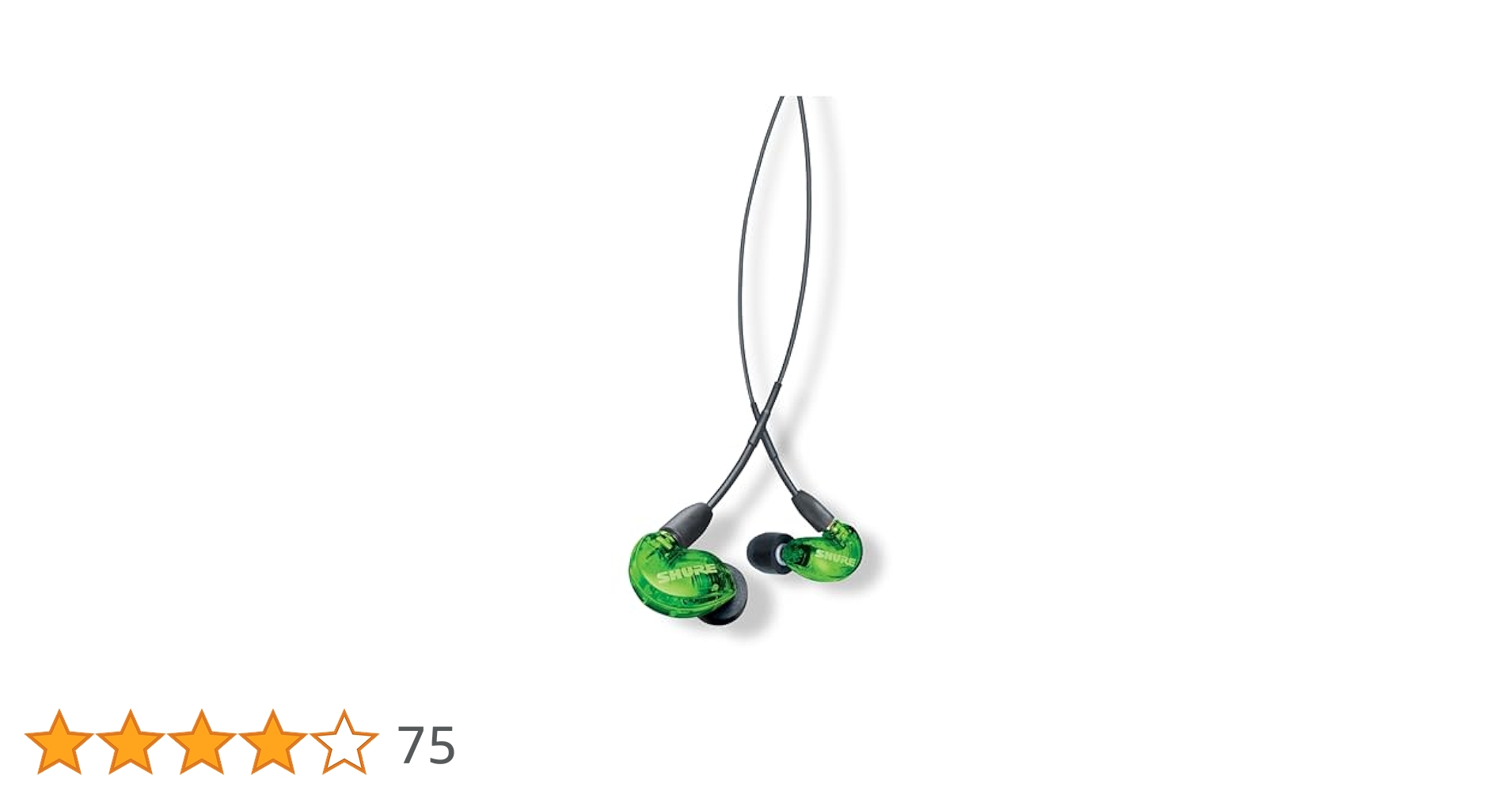 Amazon.co.jp: Shure SE215 遮音イヤホン - 限定版グリーン