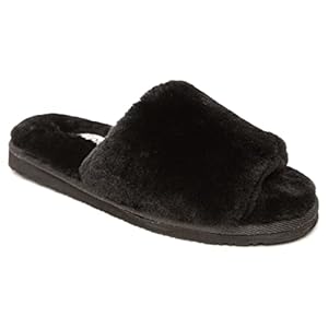 Minnetonka Women’s Sheepskin Open Slide Slipper