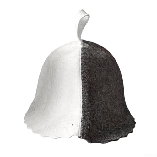 Besttoolifes Chapeau de sauna 100 % feutre pour rétention de la chaleur et protection du cuir chevelu, design pilote élégant pour homme, compatible avec tous les saunas traditionnels et infrarouges (C