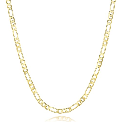 3.6mm 14K Gold Necklaces for Women Gold Chain for Men 14K Golden Chain Necklace Women Dainty Necklace for Men Elegant Dance of Light Golden Jewelry for Womens 16,18,20,22,24in