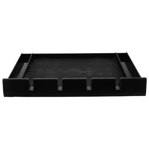 Ipetboom Soporte Para Cortadora De Cabello Recortadora Bigudí Equipo Organizador Apretones Cortar El Pelo Estuche De Maquillaje Rodante Ingle Secador De Pelo Hombres Gel De Sílice Black