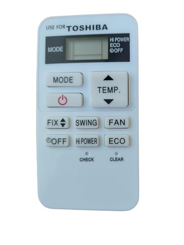 Image of Sanavya AC Remote Control - Compatible Replacement for Split & Window Air Conditioners - Replicates Genuine Remote Functions (Toshiba ac Remote Control 178)