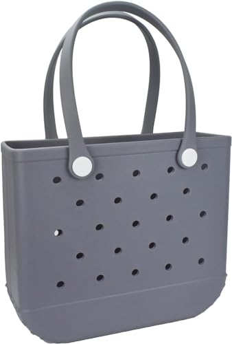 Sac de plage imperméable et lavable en caoutchouc bleu eau M
