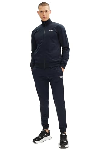 EA7 Emporio Armani Ensemble de survêtement homme en polyester 8NPV65PJHCZ 8058997878494 - Bleu Armani Blue 1562