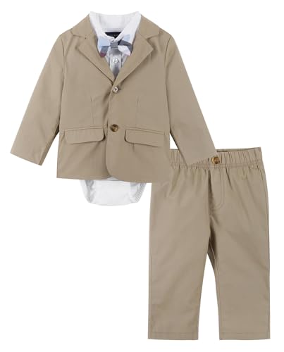 Ensemble vêtement garçon veste confortable et pantalon souple pour enfants actifs