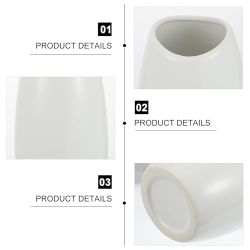 Vase céramique blanc déco bureau et centre commercial moderne