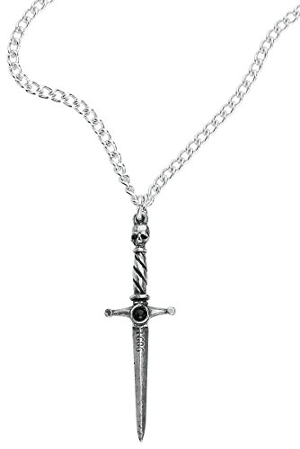 Hand of Macbeth Alchemy England Sword Cabochon Gothic Dagger Power Necklace