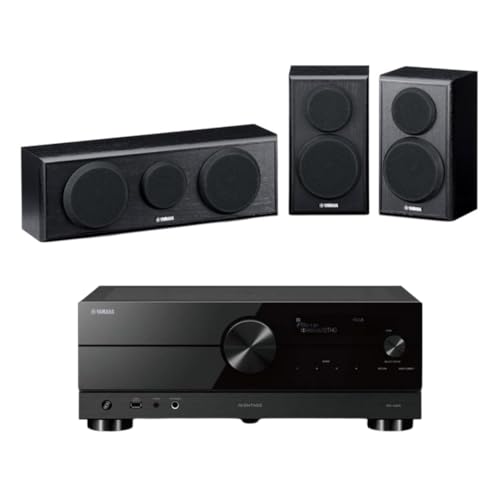 YAMAHA RX-A2A AVENTAGE 7.2-Channel AV Receiver with NS-P150 Center/Surround, Speaker Package, Black
