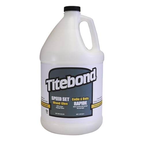 Image of Titebond Speed Set Wood Glue 1 Gal. - Fast-Setting PVA Adhesive with 15-Minute Clamp Time - 4366