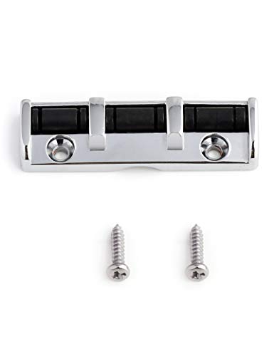 Holmer 6 String Metal Guitar Roller Nut 3 Saddles With Screws Compatible With Strat Or Tele Electric Guitar Chrome. #TOP5