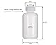 Octopus 2000 ml Weithalsflasche aus LDPE mit Schraubverschluß, leere 2 Liter Chemiekalienflasche, Laborflasche mit Deckel als Aufbewahrungsbehälter für Labor, Küche oder Hobby