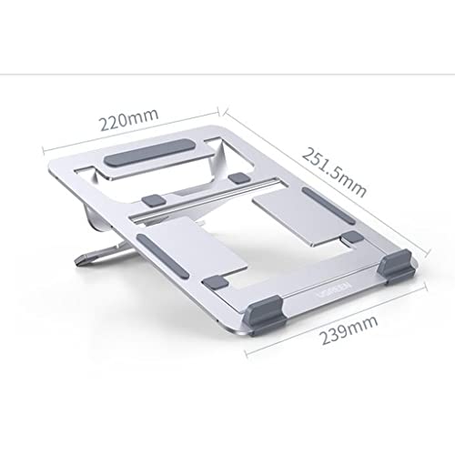 Soporte para ordenador portátil para evitar dolores de cuello con base elevada de escritorio 3