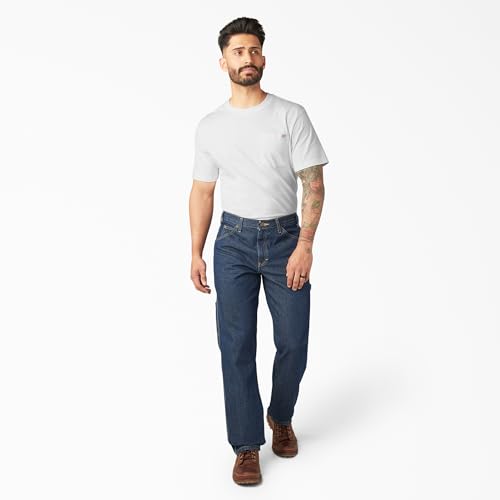 Dickies Men's Denim Utility Jean Relaxed Casual Pants